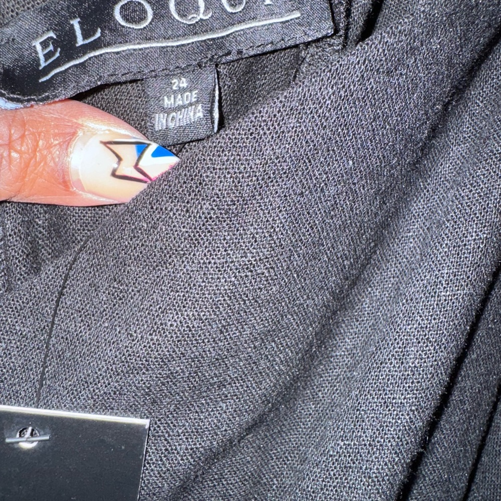 Eloquii Black Puff Sleeve Sundress - Picture 8 of 8